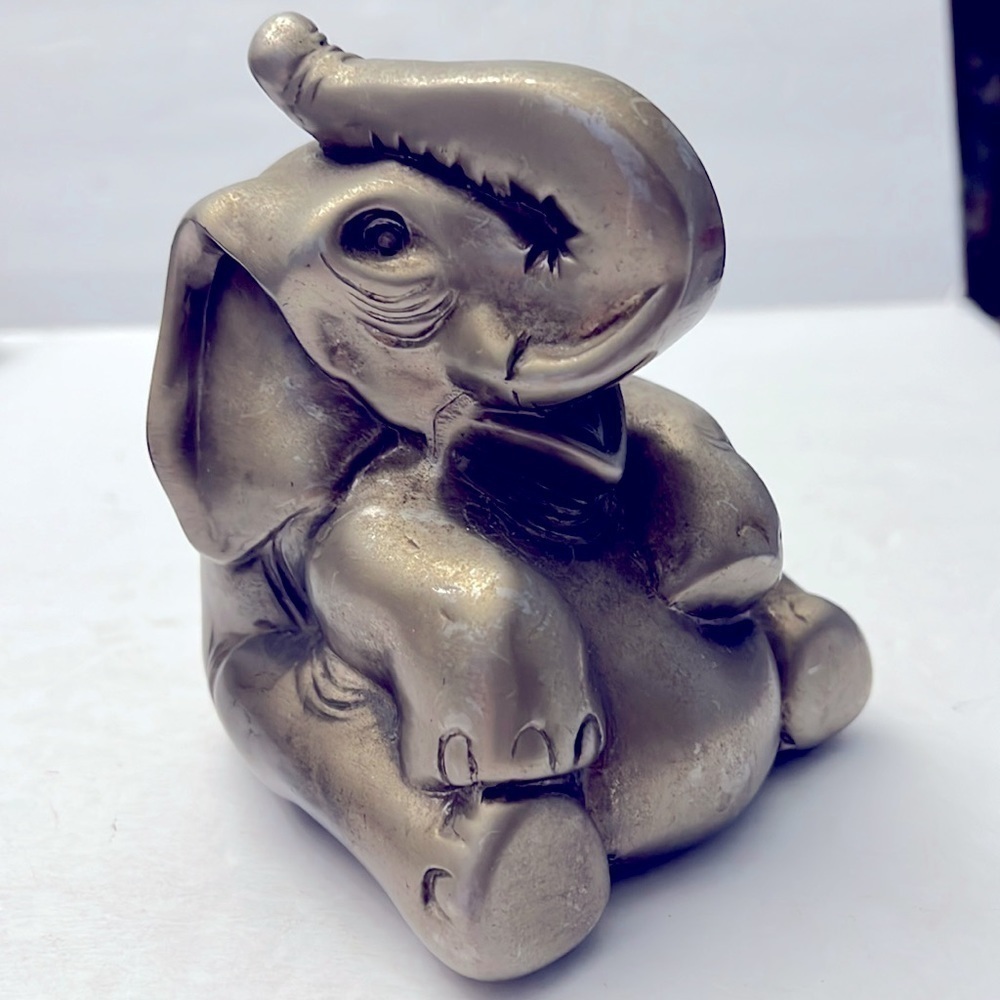 Vintage Elephant Metal Figure PM Craftsman